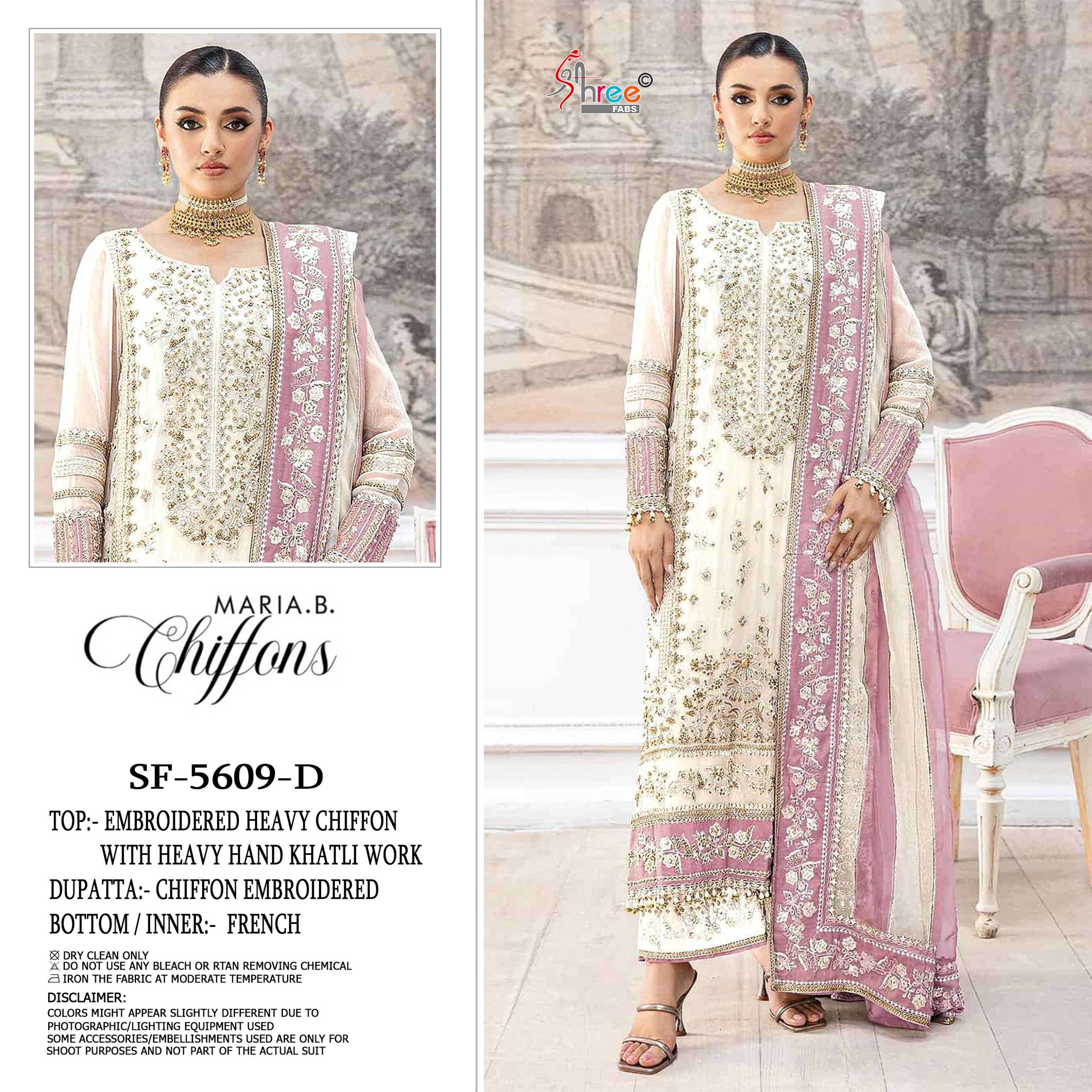 5609 COLOR By SHREE FABS Beautiful Pakistani Suits Colorful Stylish Fancy Ethnic Wear Chiffon Dresses At Wholesale
